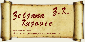 Željana Kujović vizit kartica